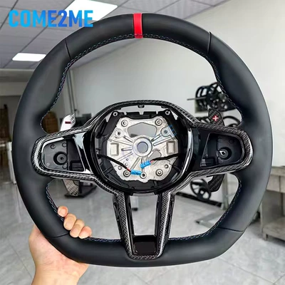 Genuine leather sports steering wheel CS, suitable for BMW 3 4 5 Series G20 G21 G80 G81 G22 (Steering wheel) - 3-series