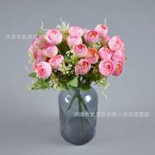 10头春茶苞家居装饰仿真花批发diy花环配花婚礼拱门绢花插花