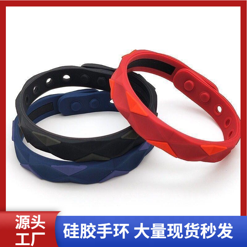 Pulsera antiestática de silicona, pulsera antiestática inalámbrica, pulsera deportiva de silicona con iones negativos para exteriores, pulsera antiestática para hombres y mujeres