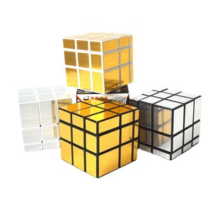 Holy Hand Black and White Mirror Rubik's Cube Holy Hand Three-Order Alien Rubik's Cube Gold and Silver Mirror Rubik's Cube
