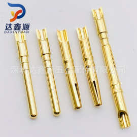 现货供应防水插头M12镀金1.5公母铜针插针插孔连接器插头圆针