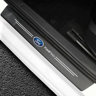 Other Automotive Interior Supplies – anti-scratch protective sticker - ford-carbon-fiber-leather-threshold-strips-4-pack