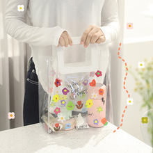 韩版女生透明PVC手提收纳袋便携ins系文件袋高颜值礼品袋礼物袋子