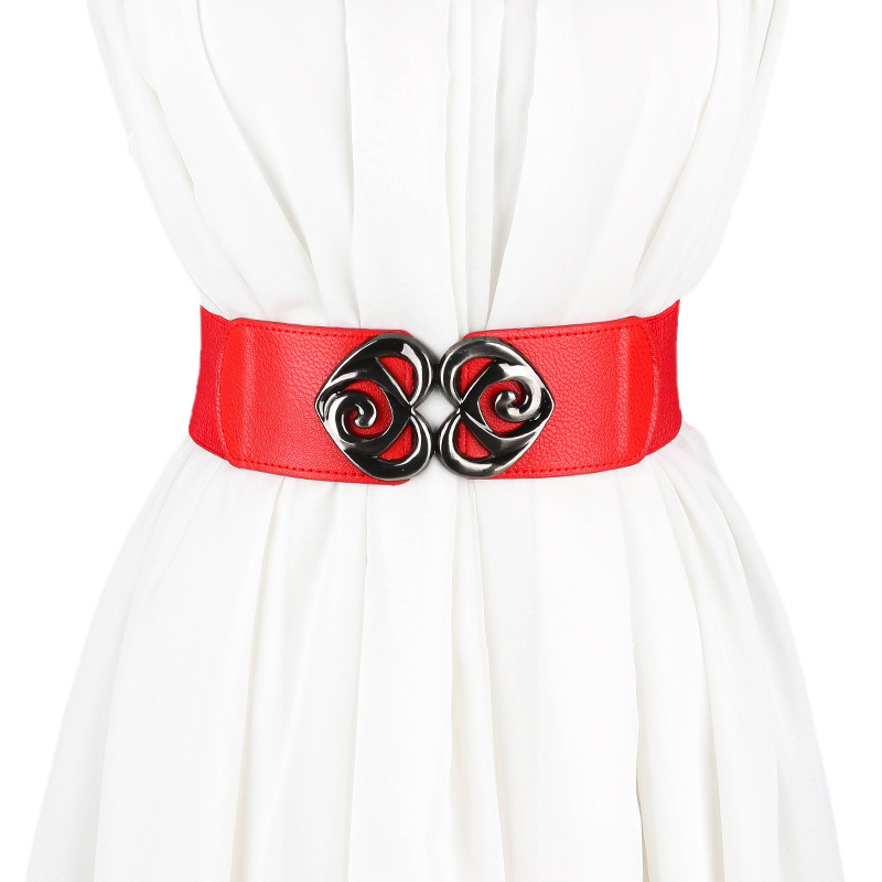 Elastischer Breiter Taillengürtel Modisches Accessoire Für Damen_voghion.com