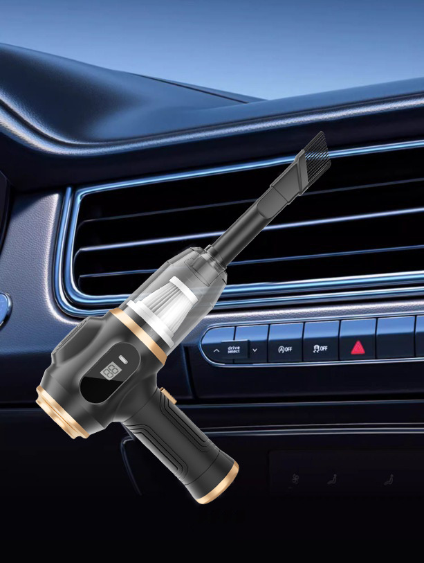 Cross-border car vacuum cleaner, high-power wireless charging handheld vacuum cleaner, compact portable vacuum cleaner for both car and home use