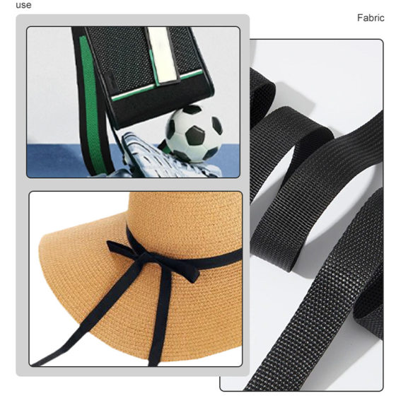 Cross-border special for twisted polyester webbing bag shoulder strap strap color encryption twill webbing clothing shoes and hats accessories
