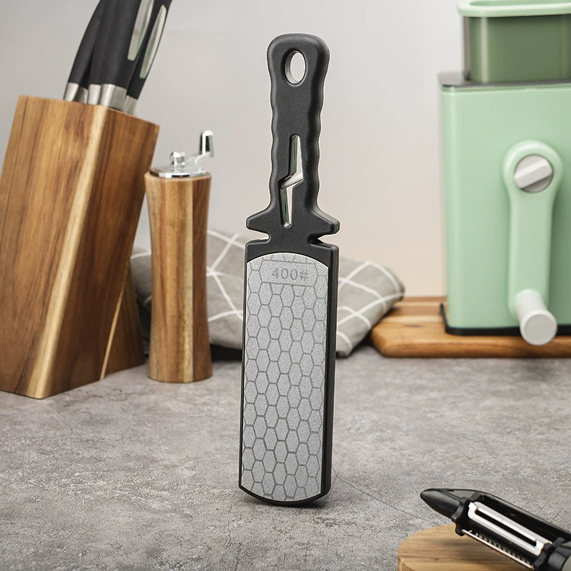 Double-sided emery whetstone large multi-functional household kitchen tools three-in-one kitchen knife and cut quick sharpener