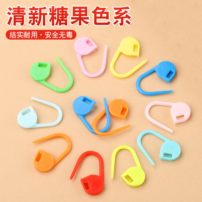 Manufacturer Wholesale Handmade Knitting Materials, Marking Clips for Home Use, Knitting Sweater Counting Clips, Colorful Anti-Detachment Plastic Clips