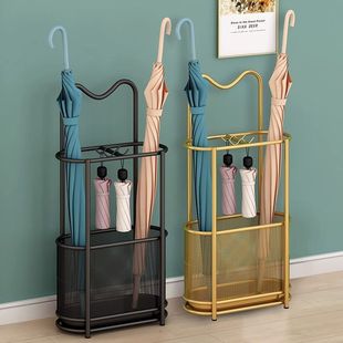 Umbrella Rack Door Umbrella Bucket Umbrella Rack Home Elevator Mouth Umbrella Barrel Storage Rack Default Metal Light Luxury