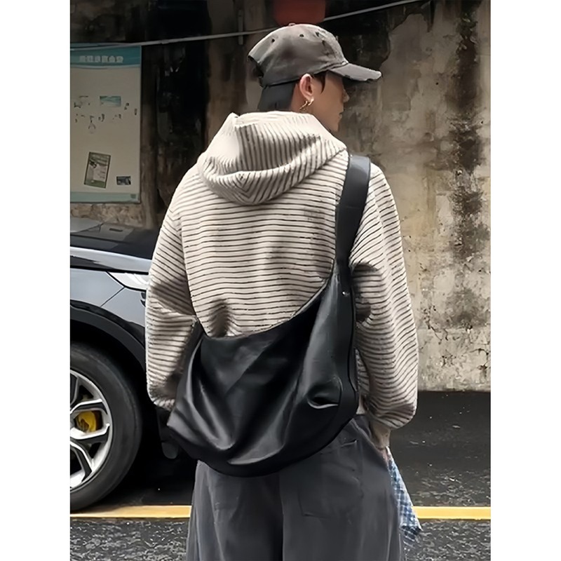 2025新款美式复古条纹拉链开衫连帽卫衣男女宽松休闲百搭情侣外套|undefined