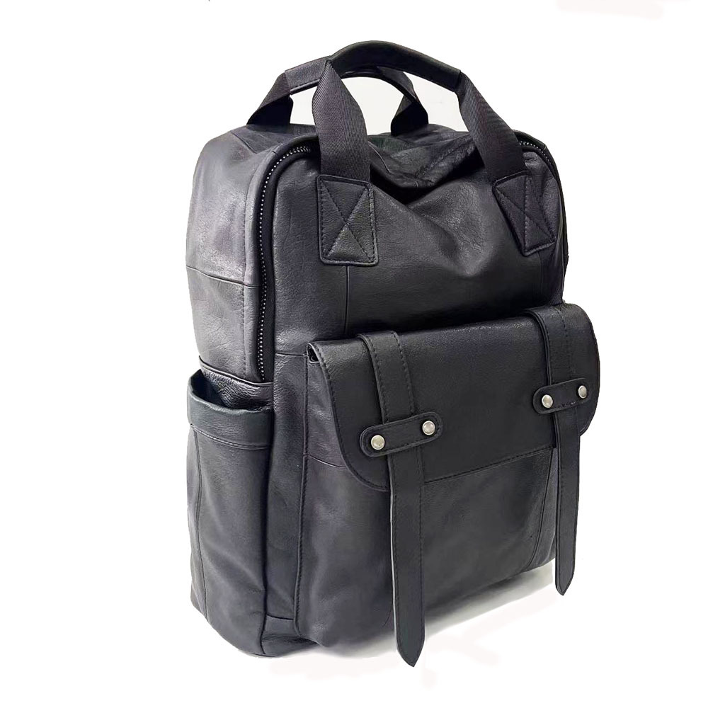 Leather Men's Backpack, Business Bag, Tablet Computer Backpack, Cowhide Sports Backpack_voghion.com