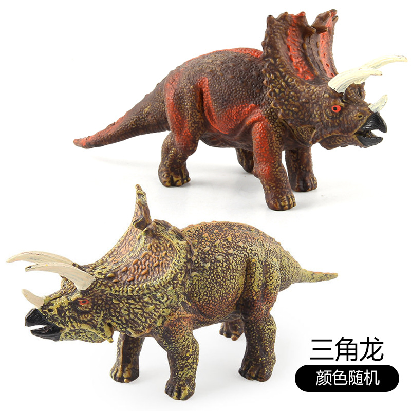 Transfronterizo nuevos niños simulación dinosaurio Jurásico modelo pequeño tamaño hueco Tyrannosaurus triángulo dragón múltiples adornos