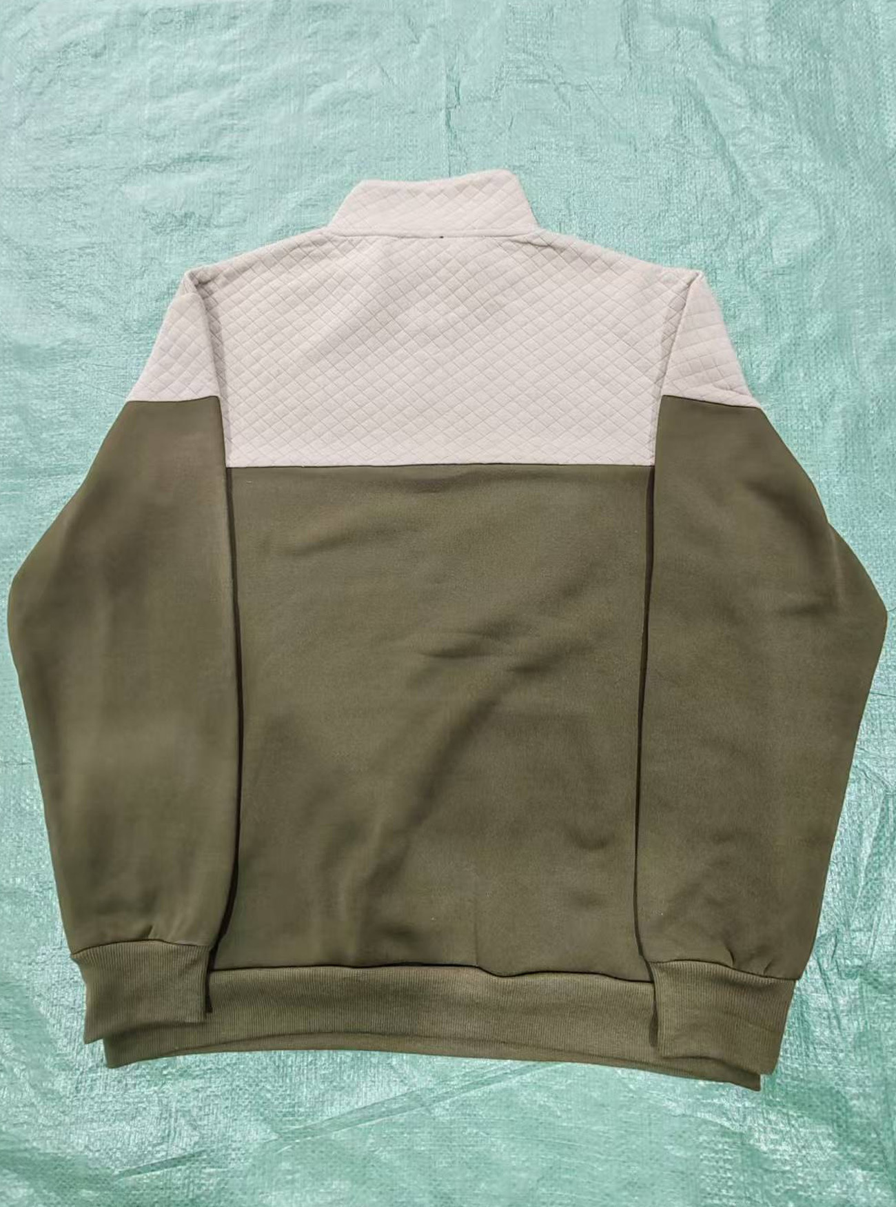 Sweatshirt Pour Homme À Col Montant Et Fermeture Éclair Gris_voghion.com