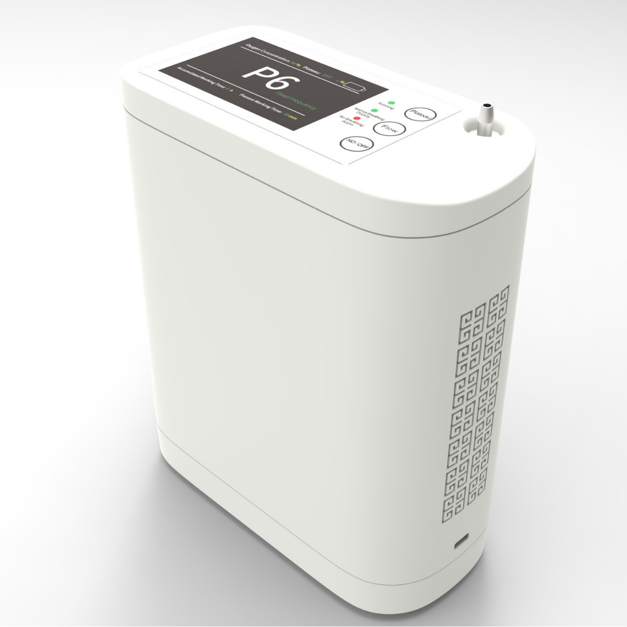 휴대용 산소 농축기 배터리 5 리터 6 리터 고원 여행 자동차 산소 기계 가정용 노인 산소 대외 무역 수출