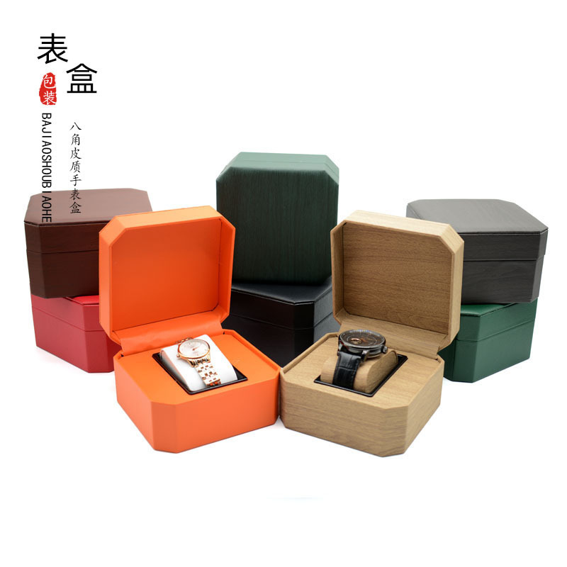 black polyurethane watch box