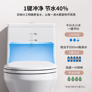 Ll Household Toilet Bathroom Pumping Silent Small Apartment Toilet Ceramic Water-Saving Siphon Toilet Deodorant Seat