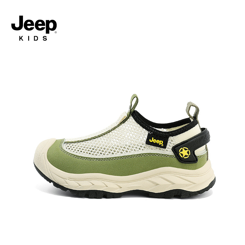 jeep兒童網鞋網面運動鞋夏款透氣朔溪鞋童鞋女童2024新款男童鞋子