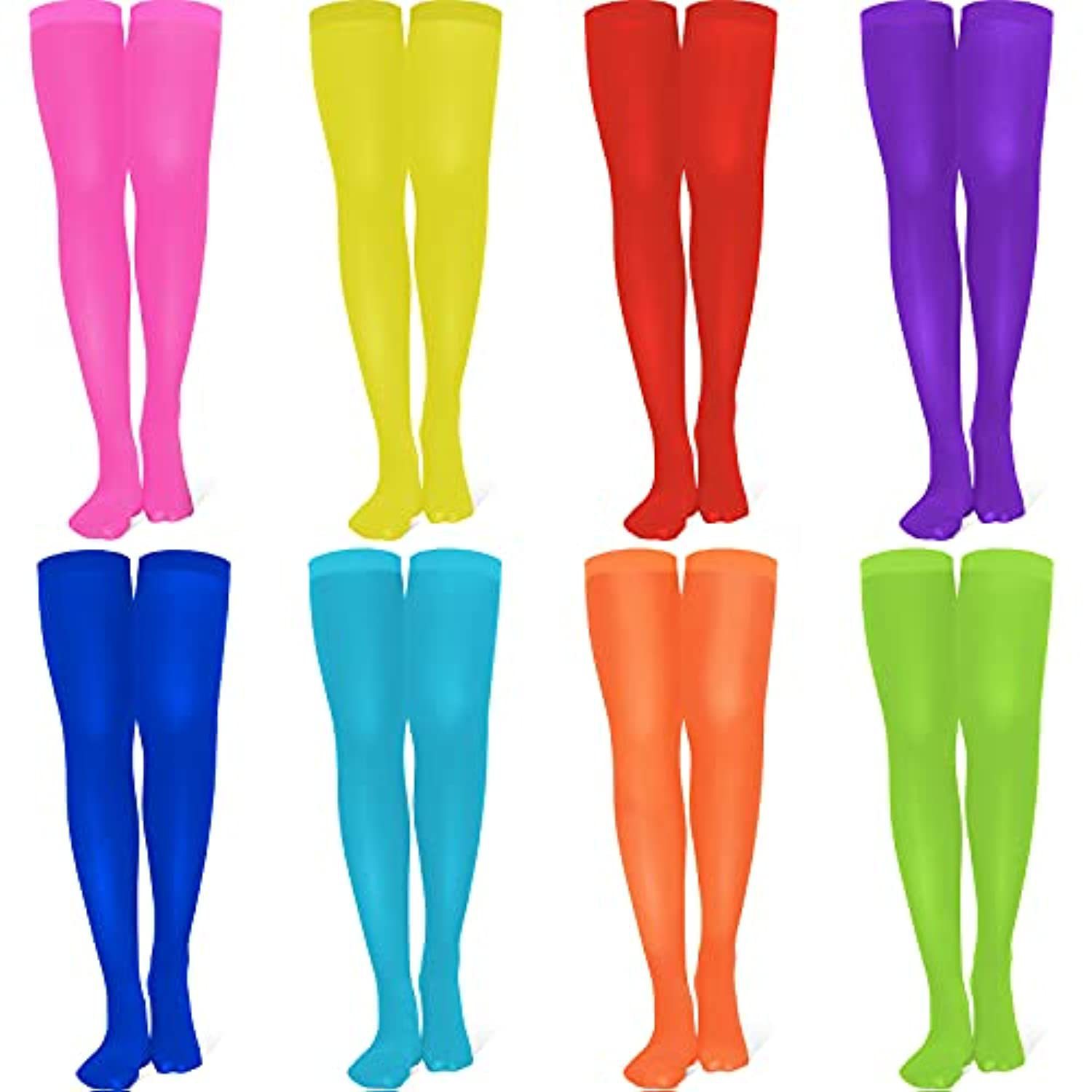 Cross Border Monochrome Stockings Halloween Christmas Easter Prom Party Stockings Colorful Pantyhose Stockings