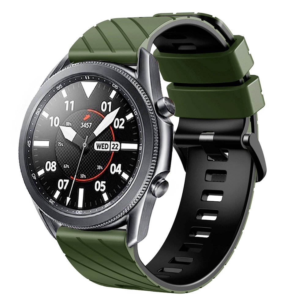 Suitable for suunto9peak silicone watch strap, 22mm twill dual-color wristband, Suunto9 Peak undefined