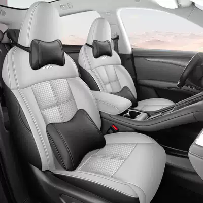 Modelə uyğun (Original) oturacaq örtükləri covers, suitable for all - black-and-gray-luxury-edition-note-the-model-year-front-row-fully-covered-rear-row-partially-covered