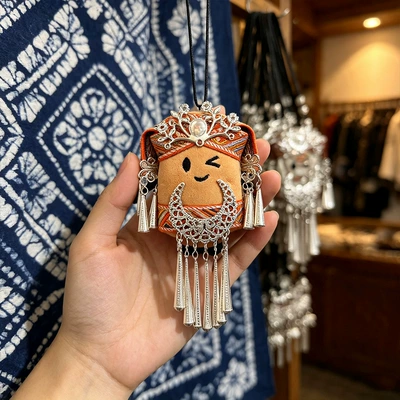 DIY plush toy refrigerator magnet — Pluş açarlıqlar - miaojiang-small-potato-pendant-20