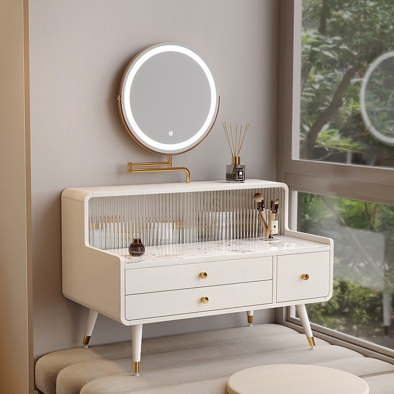 Bay Window Dressing Table Small Modern Minimalist Designer Small Apartment Master Bedroom Tatami Internet Celebrity Mini Dressing Table