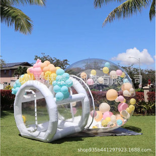 Cross-Border Ready-Made 3m Bubble House, No Need to Build, Internet Celebrity Spherical Bubble House, Outdoor Party Inflatable Transparent Tent Manufacturer
