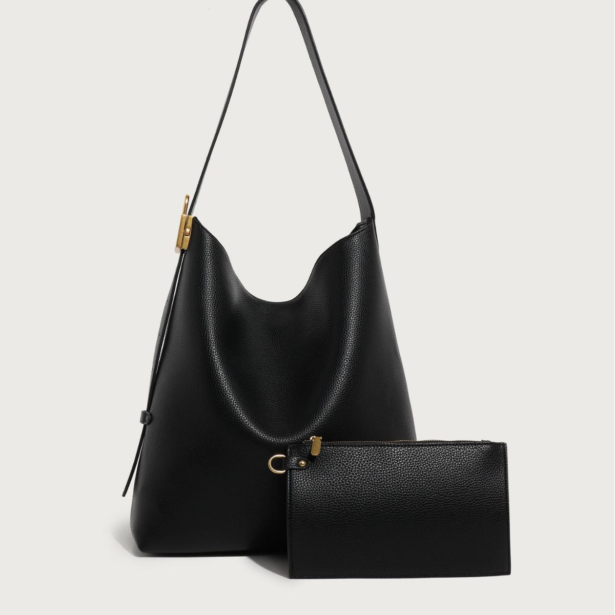 2025 Hobo Large Capacity Tote Bag For Women Soft Leather Bucket Bag Commuter Shoulder Bag Fashion Versatile Handbag