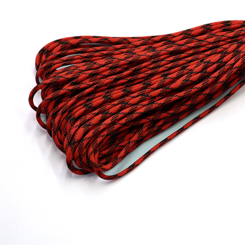 7-Core 4mm cuerda de paraguas al aire libre multifuncional montañismo paracaidista cuerda de tracción escapar equipo de salvamento cuerda de seguridad 31 m cuerda de paraguas