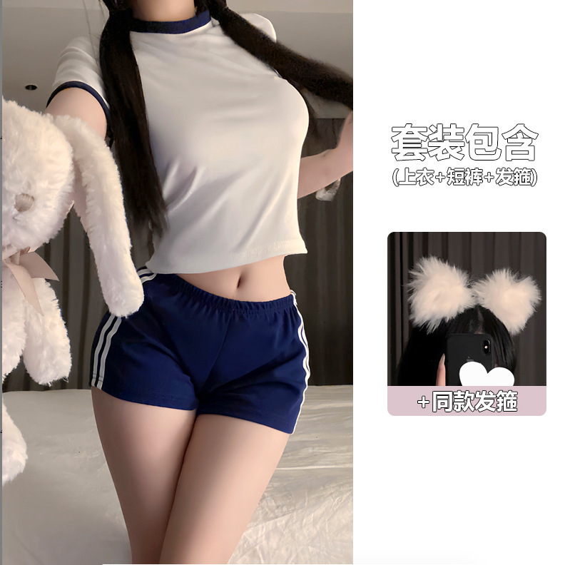 260 화이트 블루 + 헤어밴드 화이트