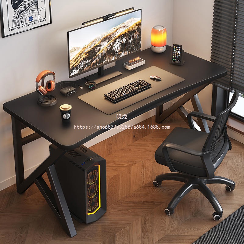 Xiaolong Home Desk Study Table Rectangular Simple Table E-Sports Table Workbench Desktop Solid Wood Computer Table