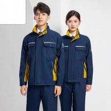 防静电工作服定制套装男士耐磨电力电工维修工程厂服长袖工人工服