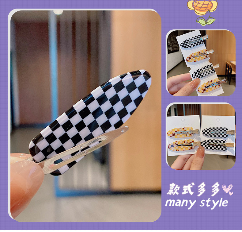 Korean Style Simple Metal Houndstooth Hairpin display picture 6