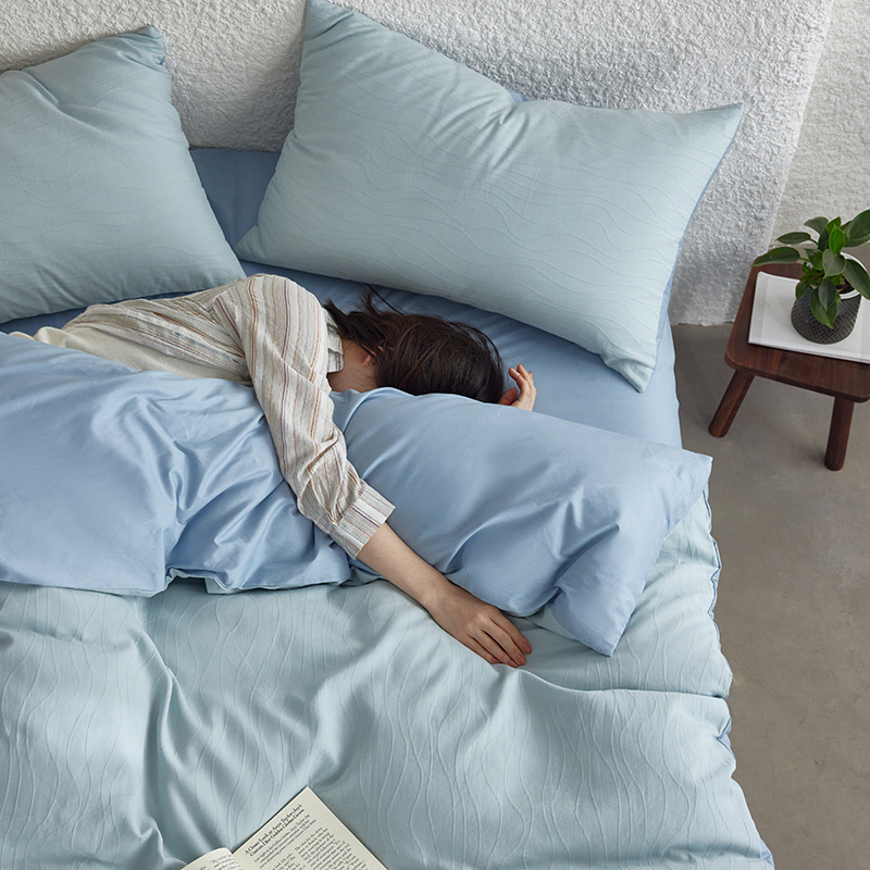 40S algodón total cama de cuatro piezas set2025 nuevo edredón de cuatro estaciones sábanas universales cama de tres piezas set