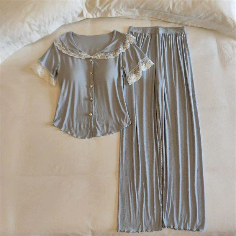 Top with cups, spring pijama, summer sexy thin set