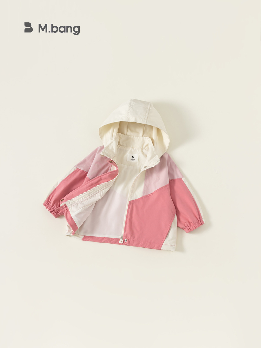 Youbao Chaqueta con capucha para niños Ropa para niños Primavera y otoño Chaquetas nuevas para niñas Chaqueta de punto superior a juego de color occidental para bebés