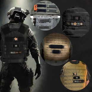 Molle System Morale Badge Base Equipment Tactical Nameplate Sticker Functional Velcro Base Tactical Conversion Base