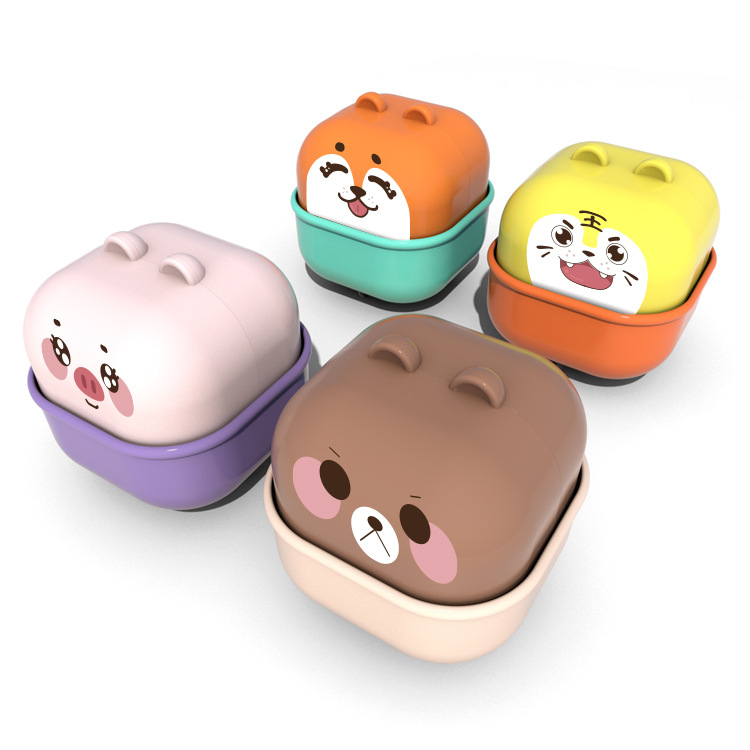 Cartoon cute coches de inercia de retorno tipo prensado cute taza mascota juguete infantil suave caída oso cachorro