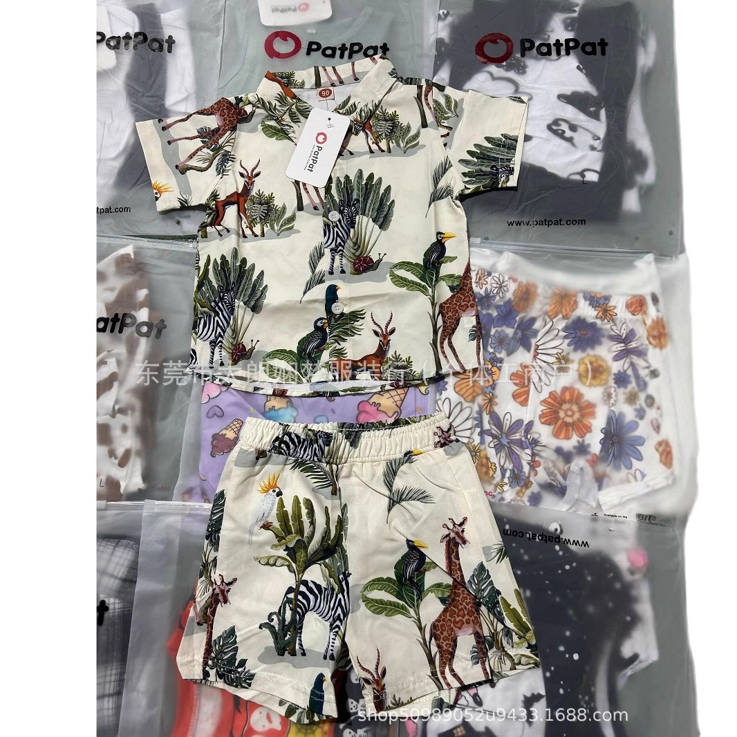 Patpat sets de ropa infantil comercio exterior miscelánea ropa infantil patpat sets stock tail container fuente África