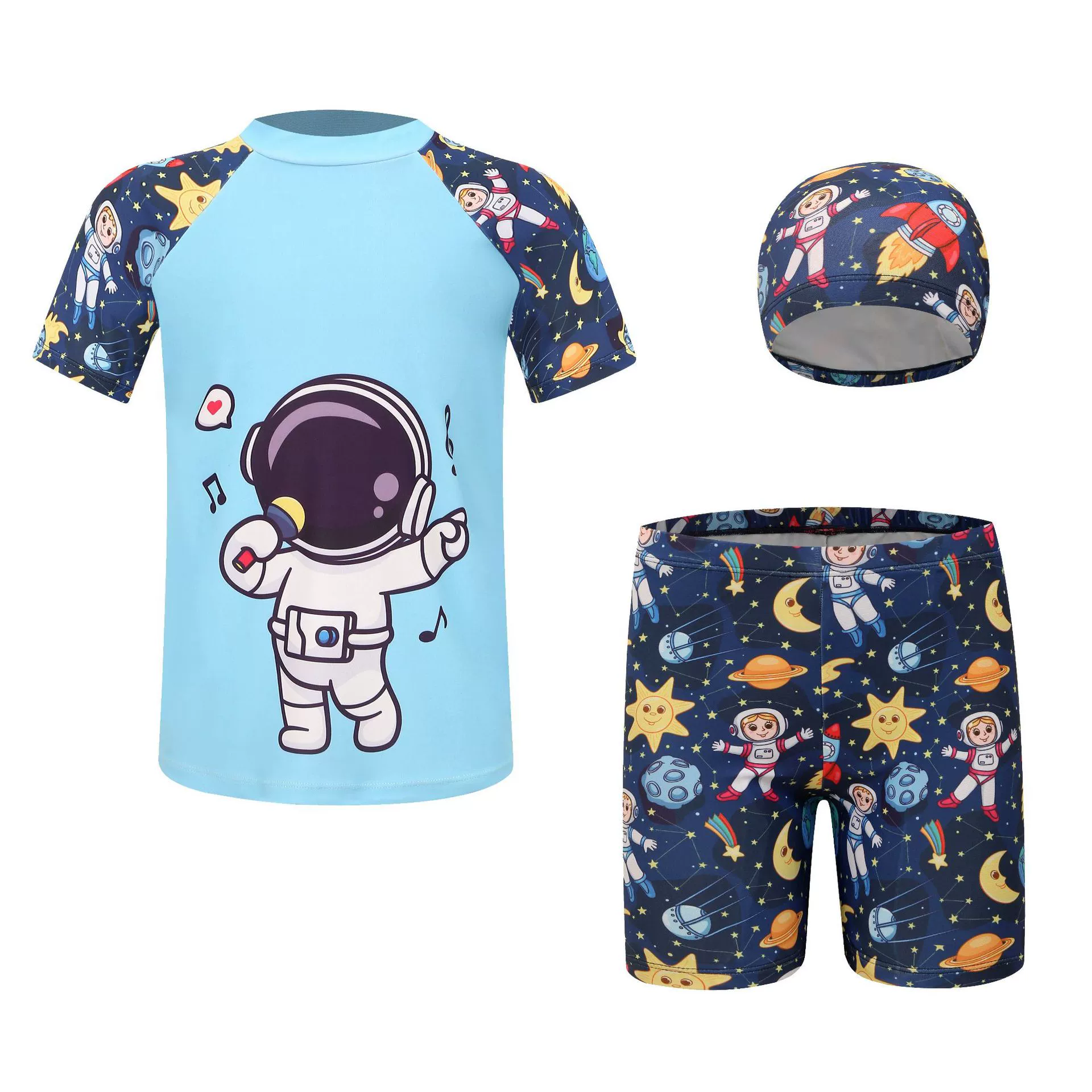 Children's split swimwear for boys, trousers, custom-made, for teenagers