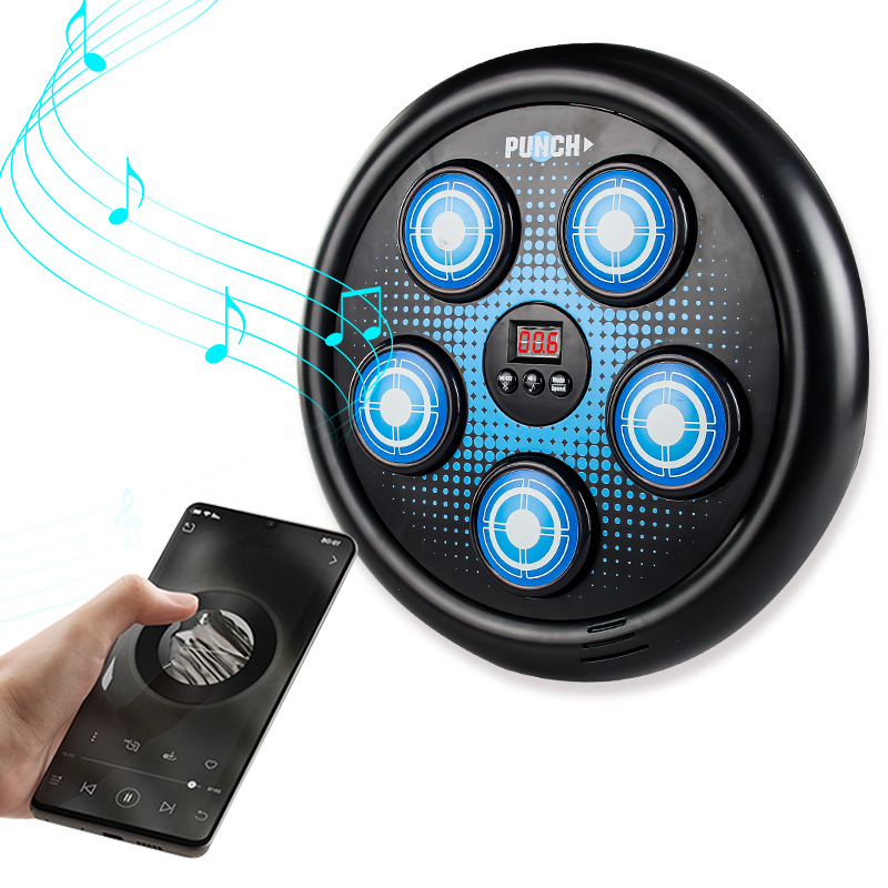 Transfronterizos electrónicos cuatro, cinco, seis teclas inteligentes de música azul de boxeo objetivo entrenador deportivo de acondicionamiento físico descompresión juguetes de ocio