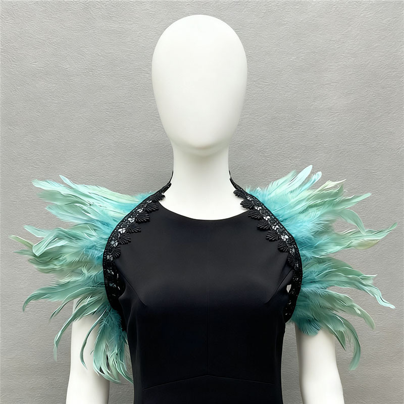 Amazon plumas mantel luchador show traje gladiador vestido estilo vikingo carnaval antiguo abrigo aristocrático TK