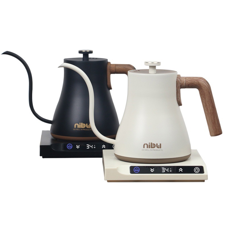 Tetera de Vertido con Control de Temperatura en Existencia del Fabricante, Tetera Eléctrica Inteligente con Temperatura Constante y Boquilla de Cuello de Cisne, Tetera para Café, Tetera con Control de Temperatura para Preparar Té