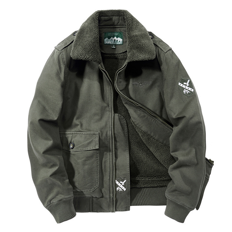 メーカーの冬の男性の綿入れの上着とベルベットの厚手の綿服欧米のカジュアルジャケットの綿服1989|undefined