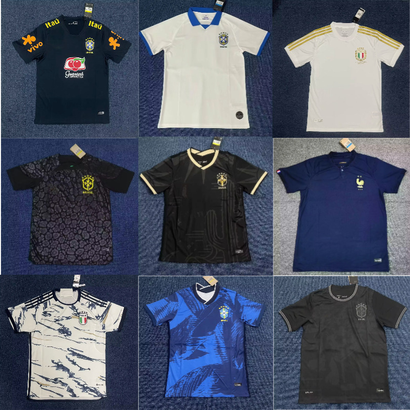 World Cup National Team Jerseys Brazil England Italy Argentina Portugal Palestine Football Uniforms