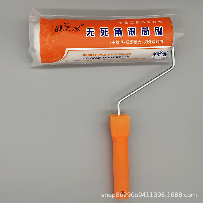 Cepillo de rodillo de 9 pulgadas Cepillo de rodillo Pintura Cepillo de rodillo de hilo de algodón Cepillo de rodillo de alta eficiencia de la pared Herramienta esencial Cepillo de rodillo Fábrica recta