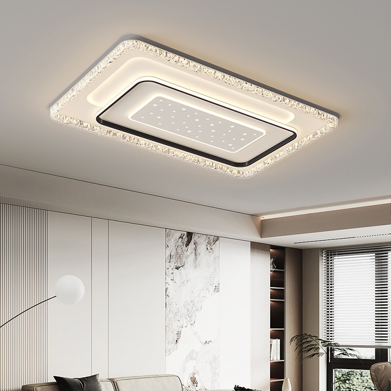 2025 luces de techo de sala de estar sencillas y modernas luces de lujo ligeras paquetes de lámparas combinadas