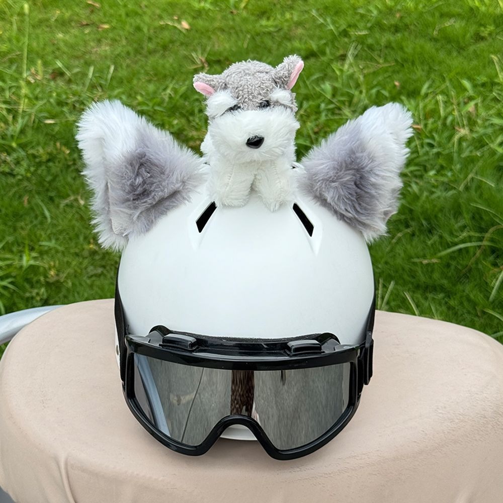 【Cute Puppy】Flash Sale Helmet Decoration Stitch Electric Vehicle Helmet Decoration Recommended by Delivery Drivers
