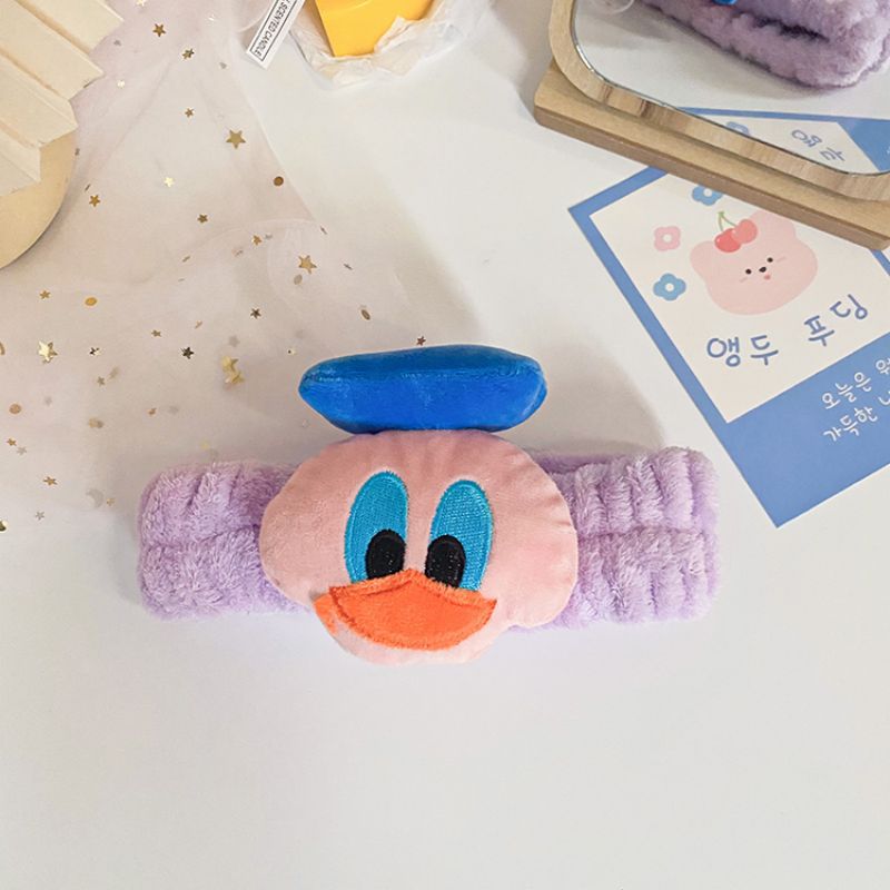 Corea del Sur ins Internet celebridad dibujos animados banda de pelo de felpa conejo oso lindo Super lindo pelo banda chica lavado de cara belleza accesorios para el cabello