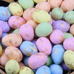 Easter Colorful Foam Particle Eggs: 1.5 x 1.8 cm, Lifelike Bird & Dove Eggs for Holiday Decorations